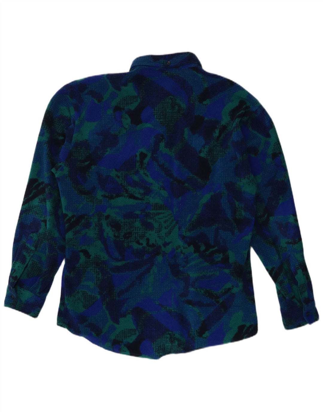 Fila Chemise polaire à motif abstrait pour homme IT 46 Small Bleu