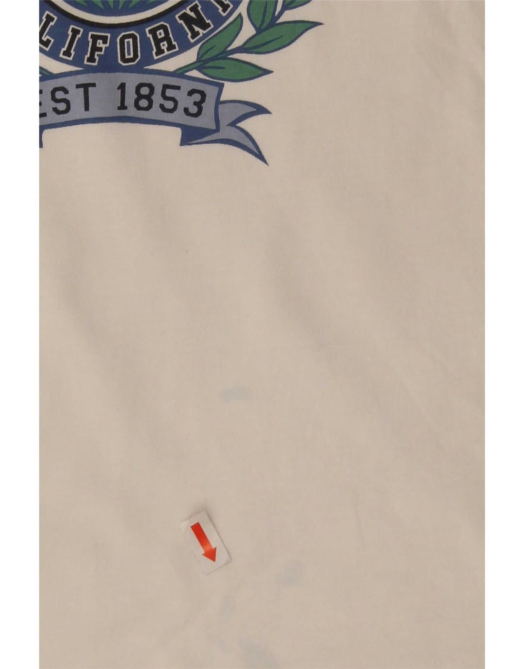 Levi's T-Shirt Graphique Homme Blanc Large Coton