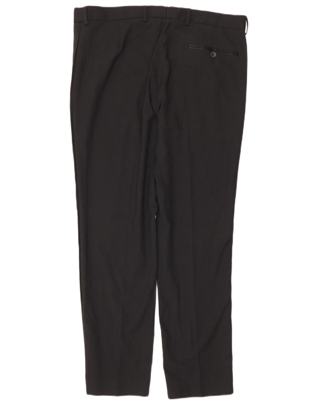 Marks & Spencer Pantalon de Costume Slim Homme W34 L29 Noir Polyester