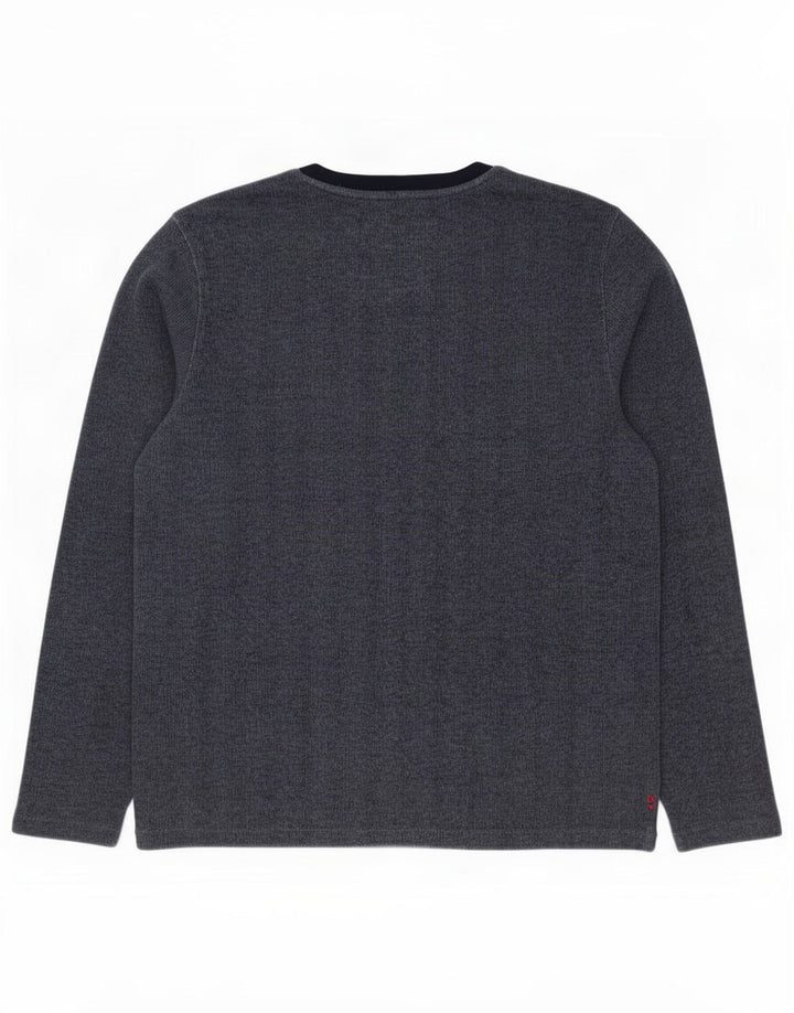 Fat Face Haut Homme Manches Longues Large Bleu Marine Coton