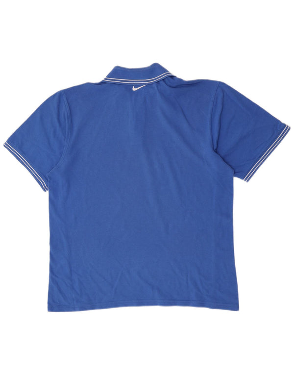 Nike Polo Homme UK 42/44 Grand Bleu Coton