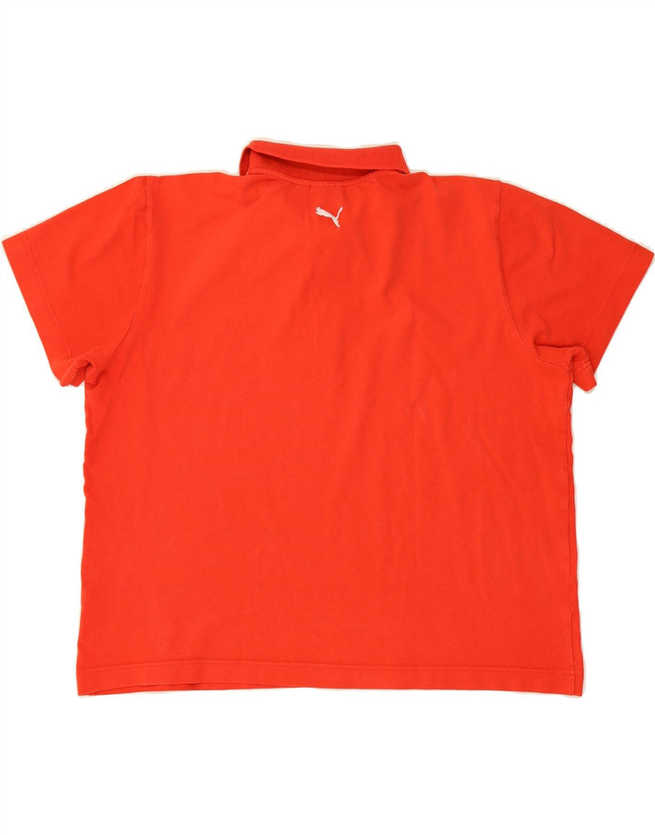 PUMA Mens Polo Shirt XL Red Cotton Vintage Puma and Second-Hand Puma from Messina Hembry 