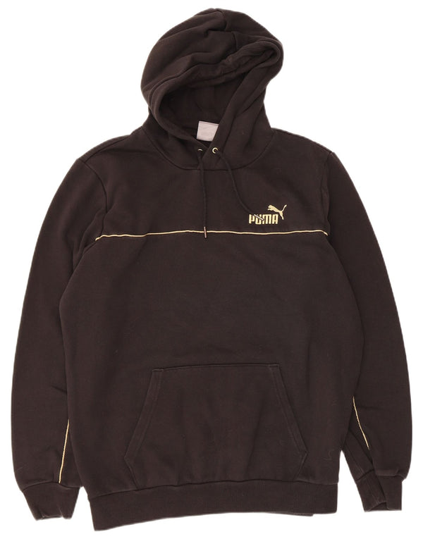 Puma Pull à capuche pour homme en coton noir moyen