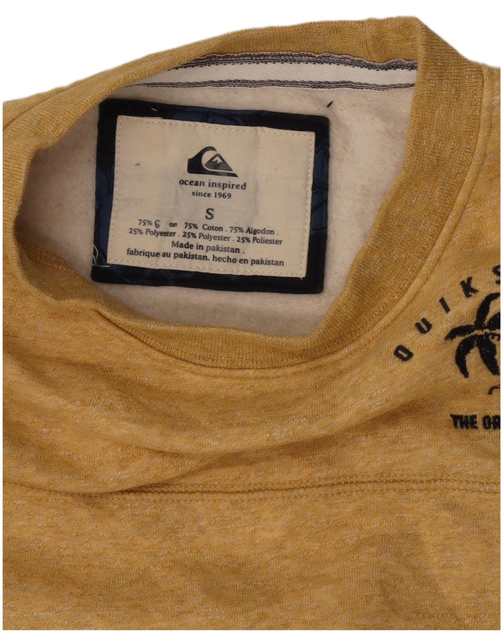 Quiksilver Sweat-shirt pour homme en coton jaune Small