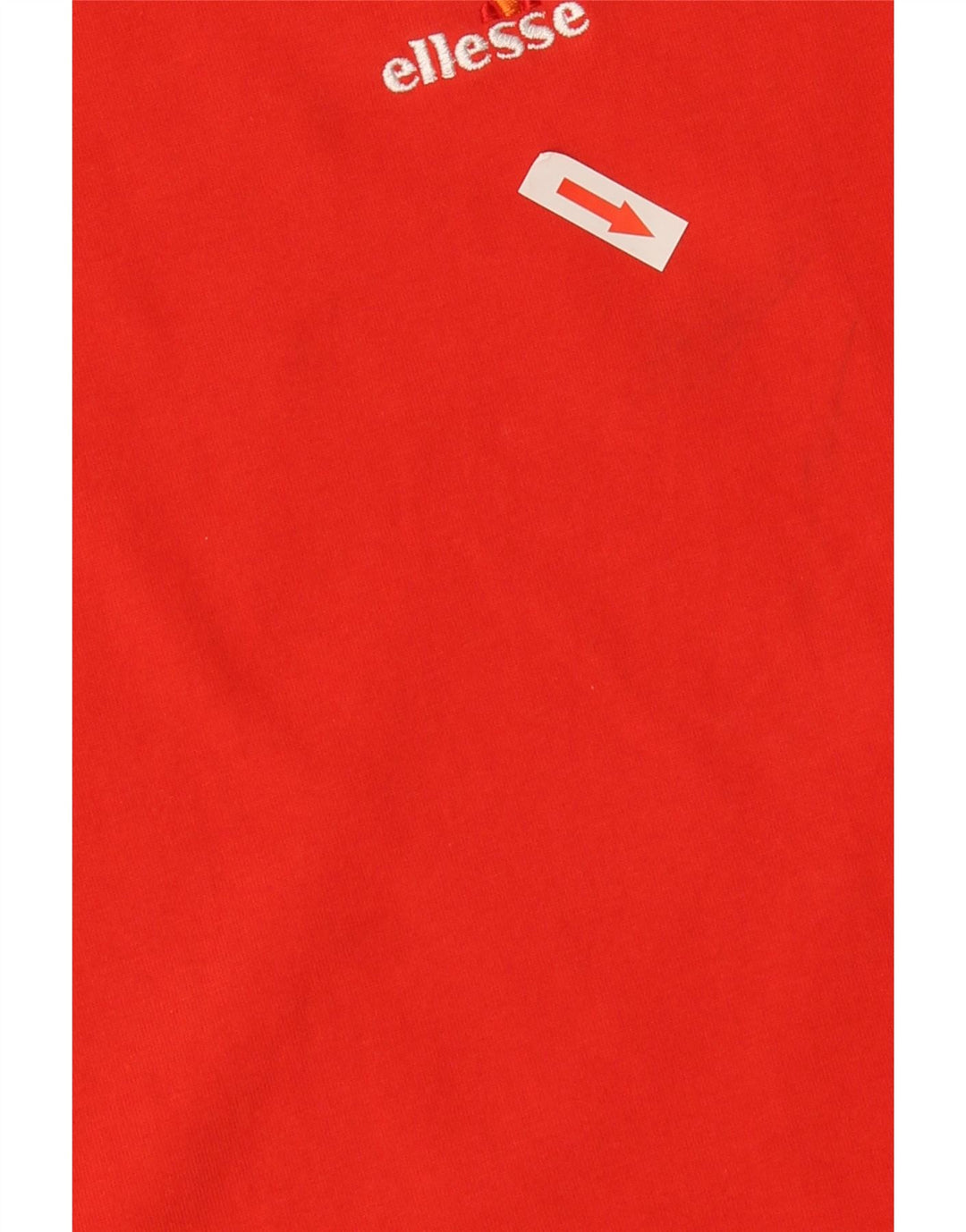 Ellesse T-Shirt Top Rouge Moyen Coton Homme