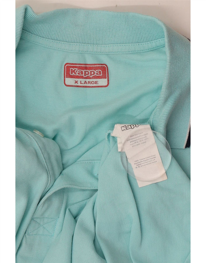 Kappa Polo Homme XL Turquoise Coton