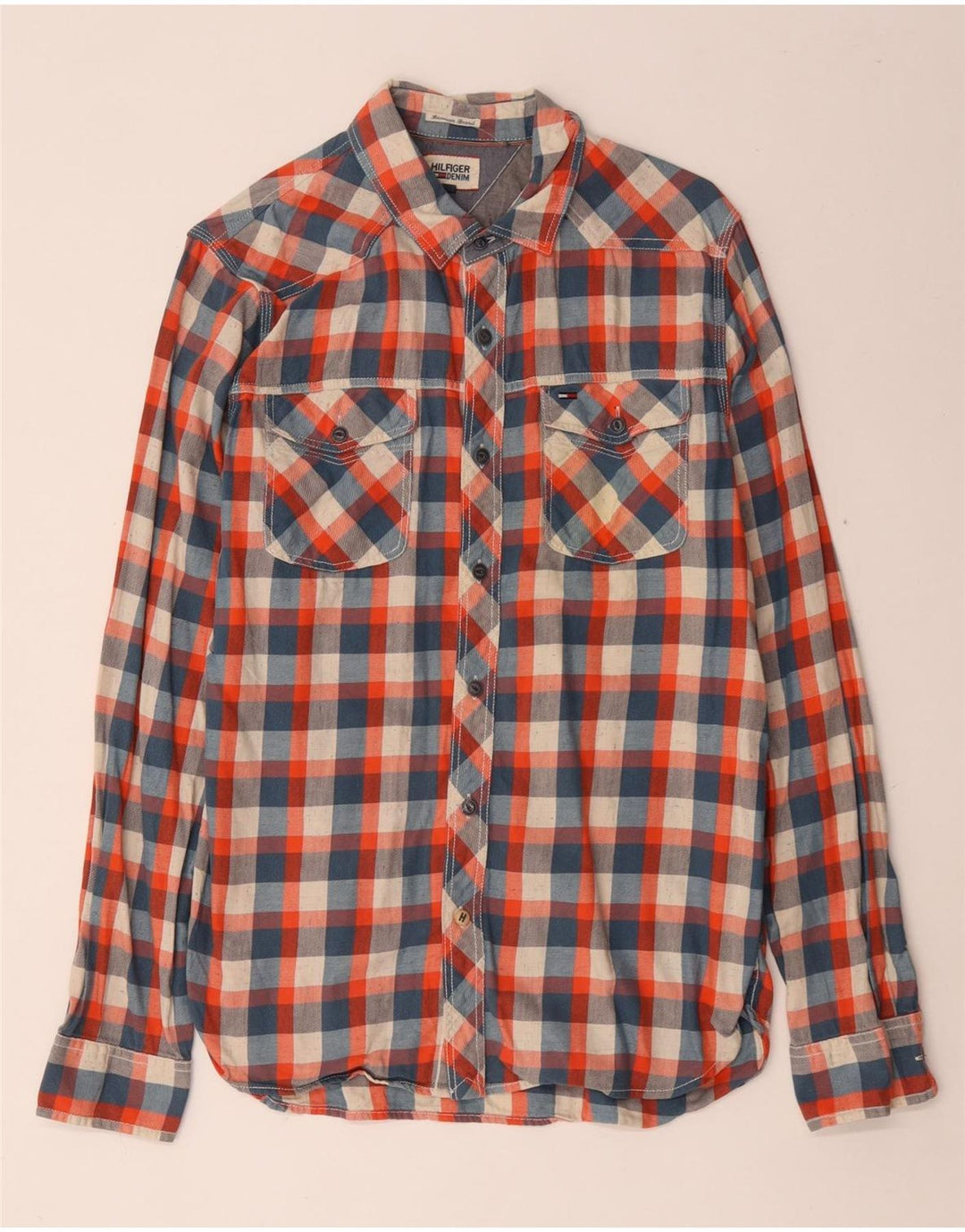 Tommy Hilfiger Chemise Homme Medium Multicolore Check Cotton