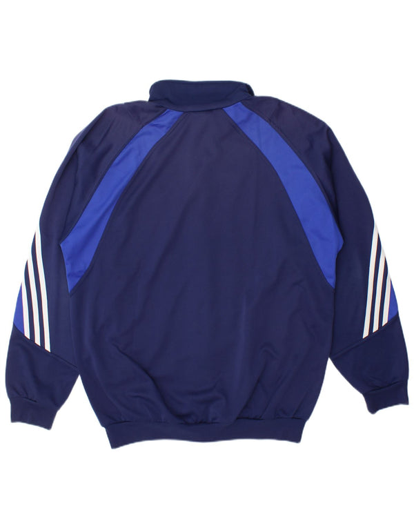 Adidas Veste de survêtement Climalite pour homme UK 40/42 Bleu marine moyen
