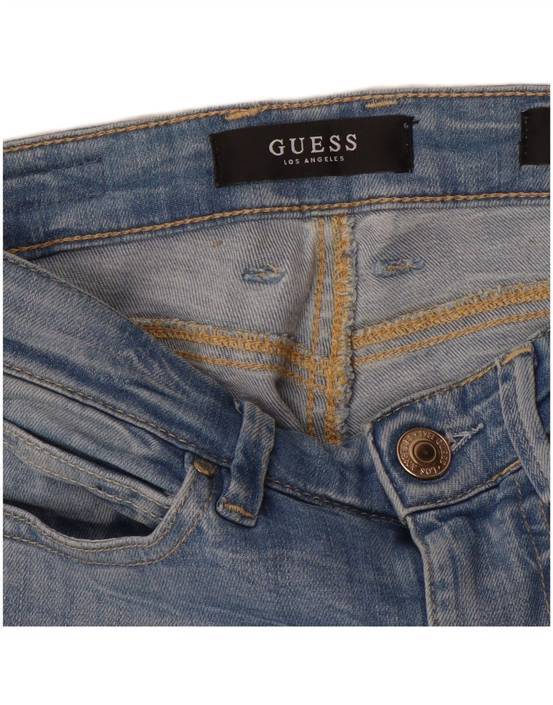 Guess Jean Skinny Femme W24 L27 Bleu