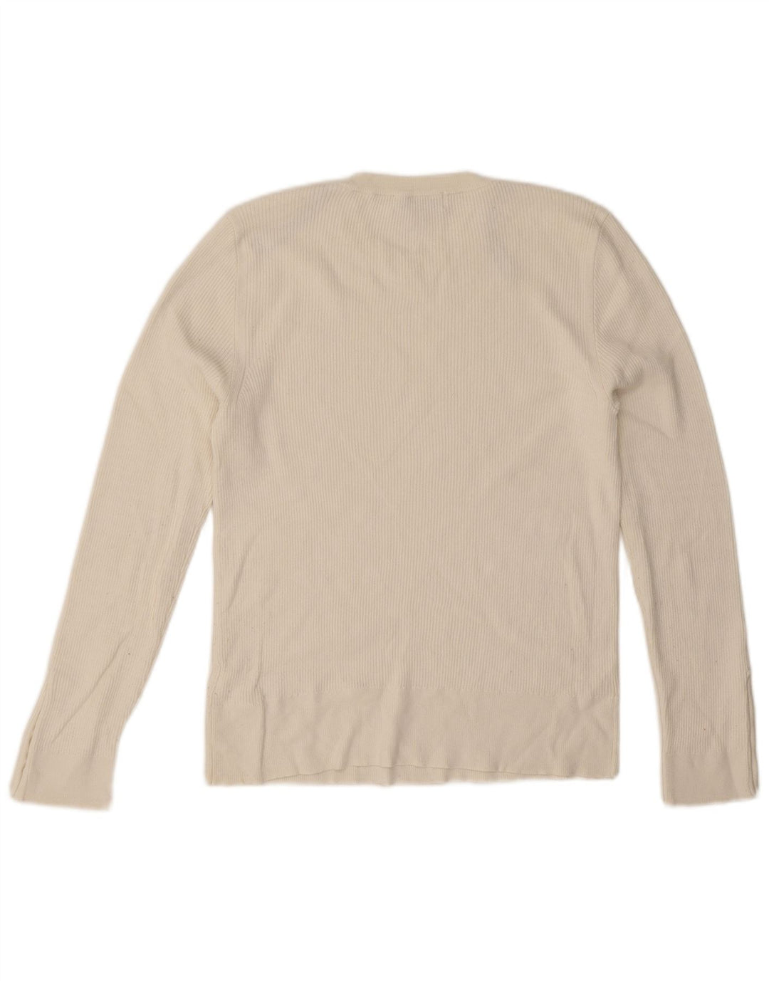 Marks & Spencer Haut à manches longues pour femme UK 16 Large Viscose blanche