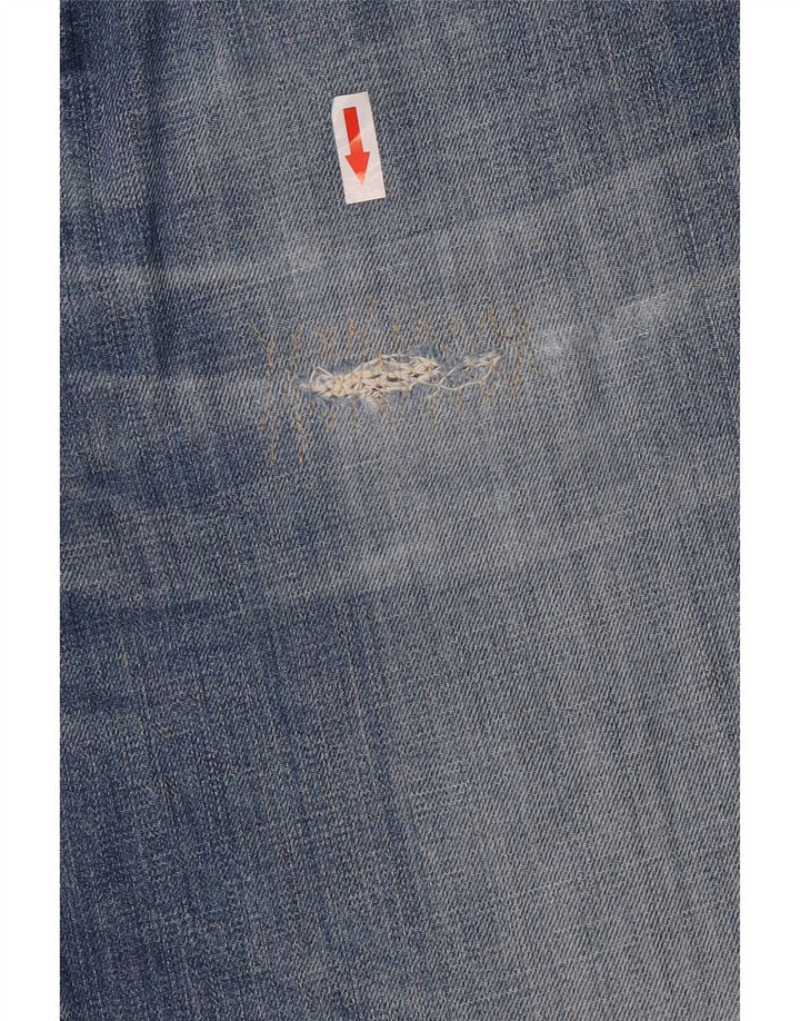 Armani Femme Jean droit W32 L30 Bleu Coton