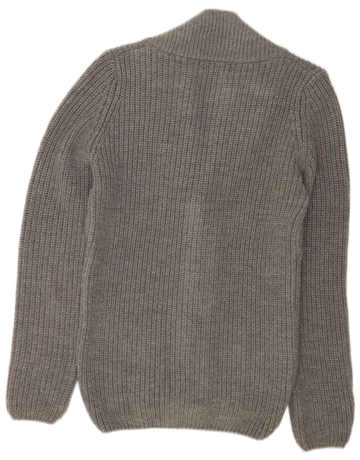 Pull Cardigan Zara Homme Gris Moyen