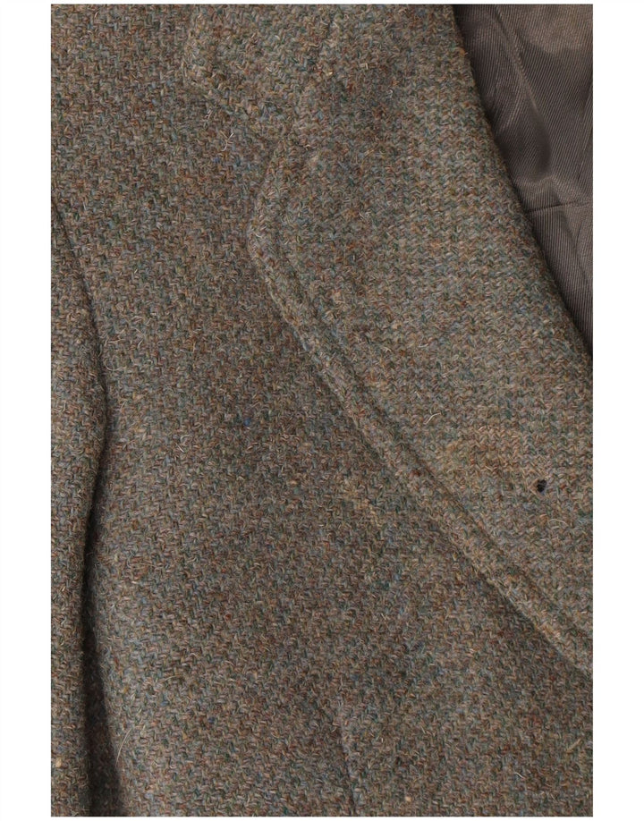 Harris Tweed Veste blazer à 2 boutons pour homme UK 36 Petite laine grise