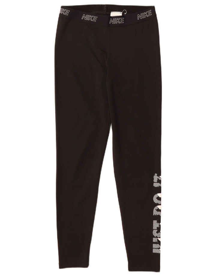 Legging Nike Dri Fit Graphic pour femme UK 14 Large Noir Polyester