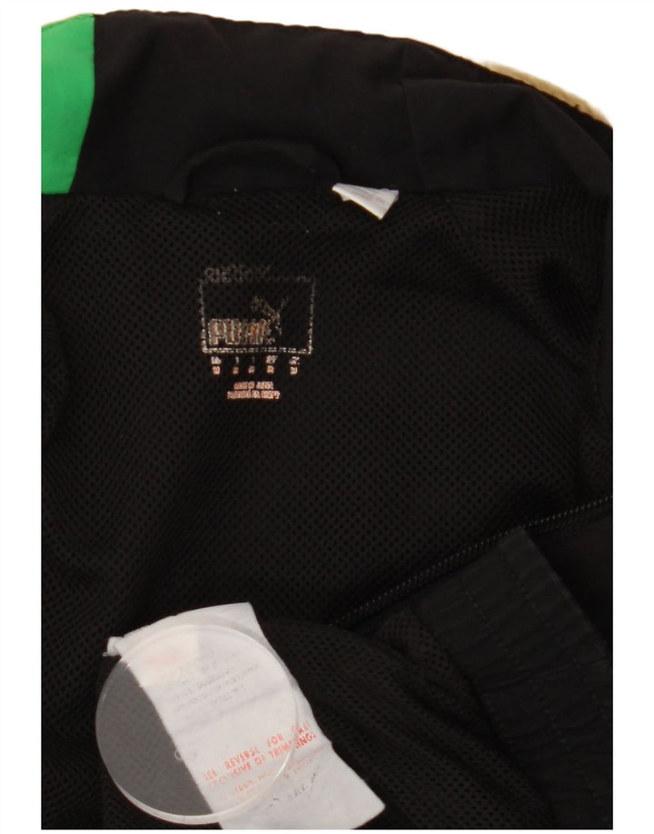 PUMA Veste de Survêtement Homme Noir Moyen Polyester Colorblock