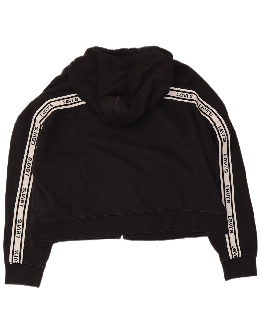 Levi's Pull à capuche surdimensionné avec fermeture éclair pour femme UK 16 Large Noir