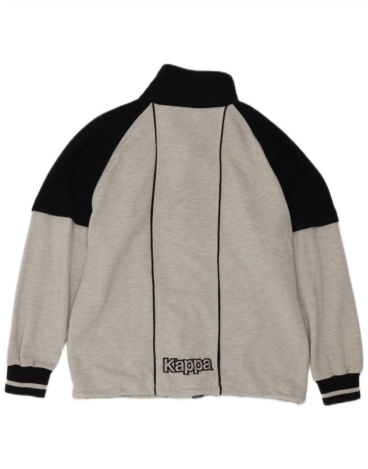 KAPPA Veste universitaire coupe ample pour homme Gris Colorblock