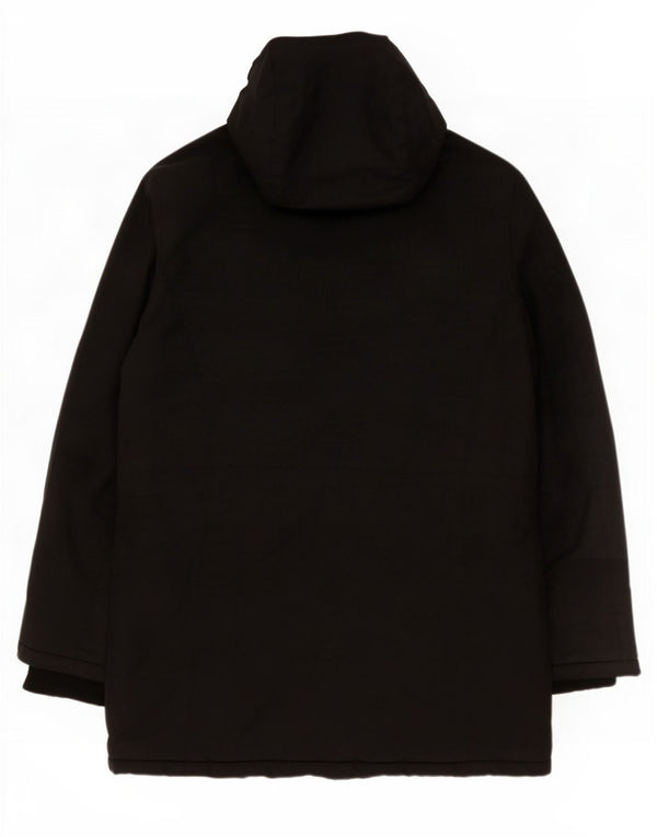 Superdry Veste Parka Femme UK 14 Large Noir Polyester