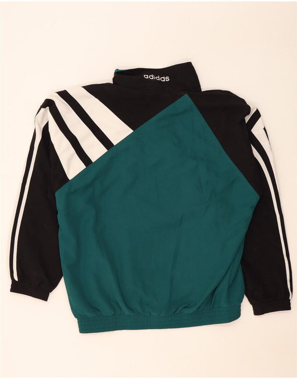 Adidas Veste de survêtement graphique pour homme XL Vert Colorblock Polyester