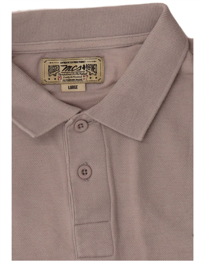Marlboro Classics Polo à manches longues pour homme, grand gris