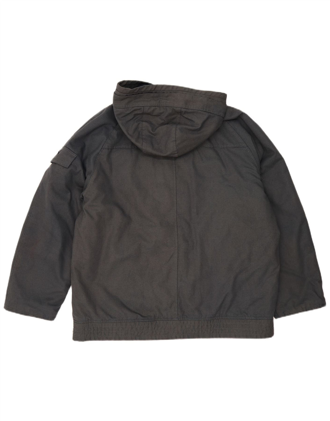 Puma Veste coupe-vent à capuche pour homme UK 40 Large Gris Coton