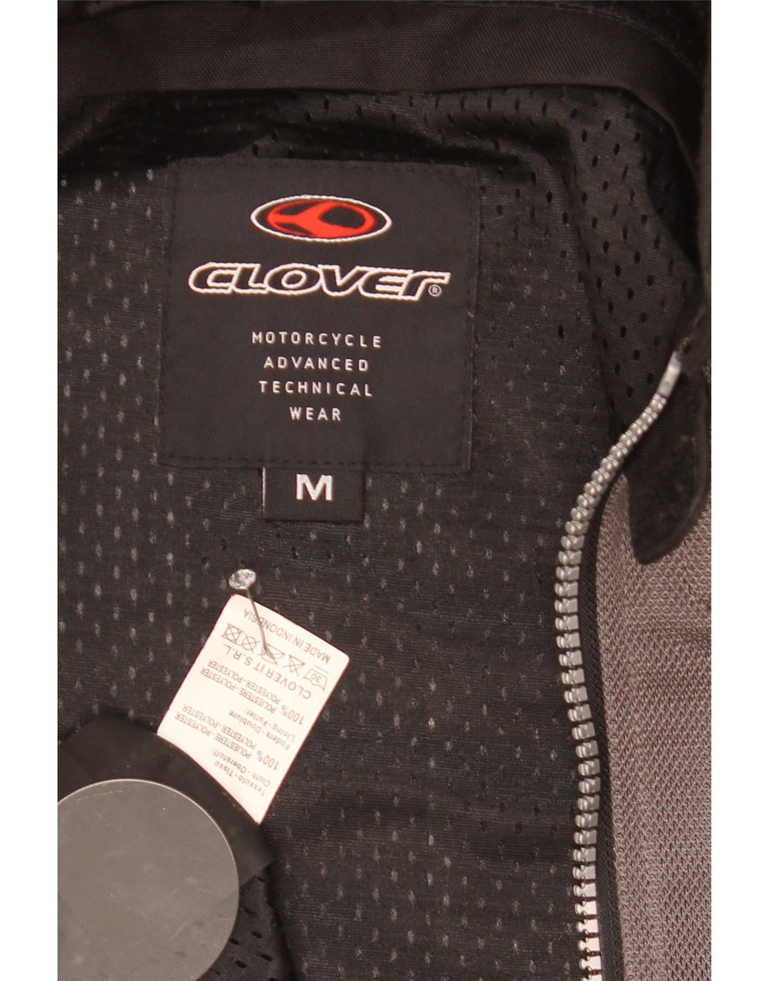 Clover Veste de moto Racer pour femme UK 14 Gris moyen Colourblock