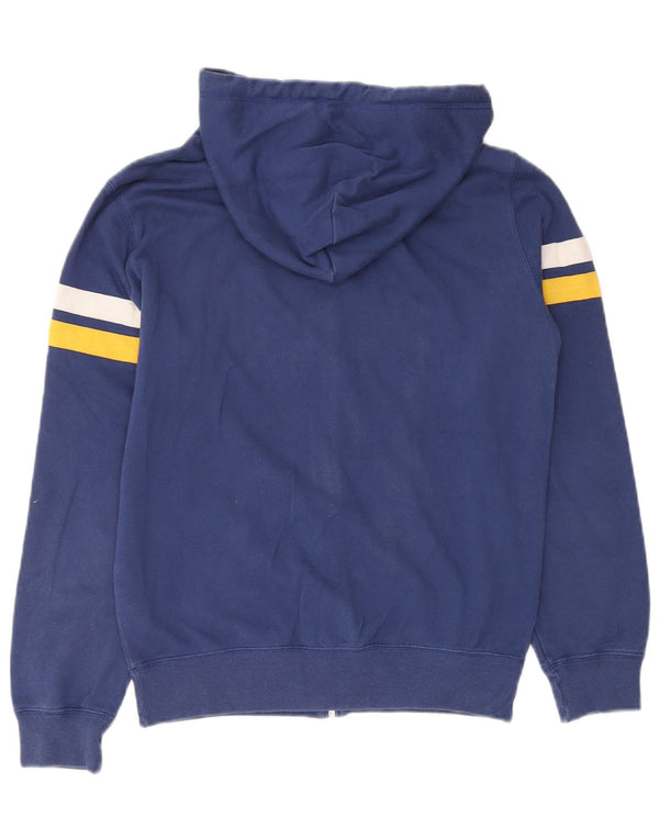Champion Pull à capuche zippé graphique pour homme en coton rayé bleu petit