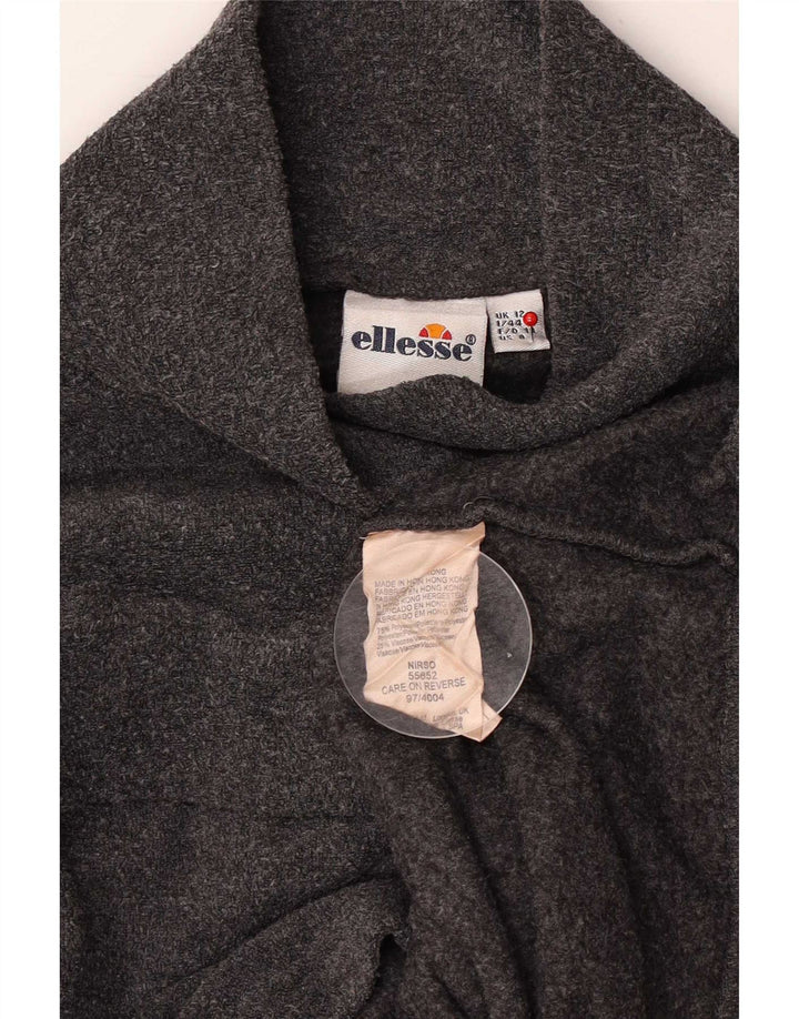 Ellesse Pull polaire pour femme UK 12 Gris moyen Polyester