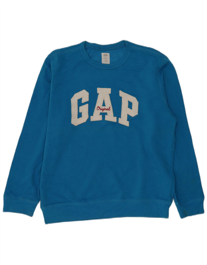 Gap Sweat-Shirt Graphique Homme Grand Bleu Coton