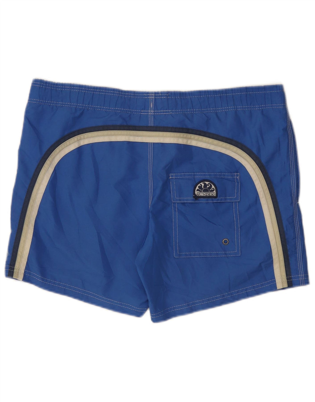 Sundek Short de bain pour homme Large Bleu Colorblock