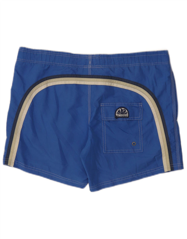 Sundek Short de bain pour homme Large Bleu Colorblock