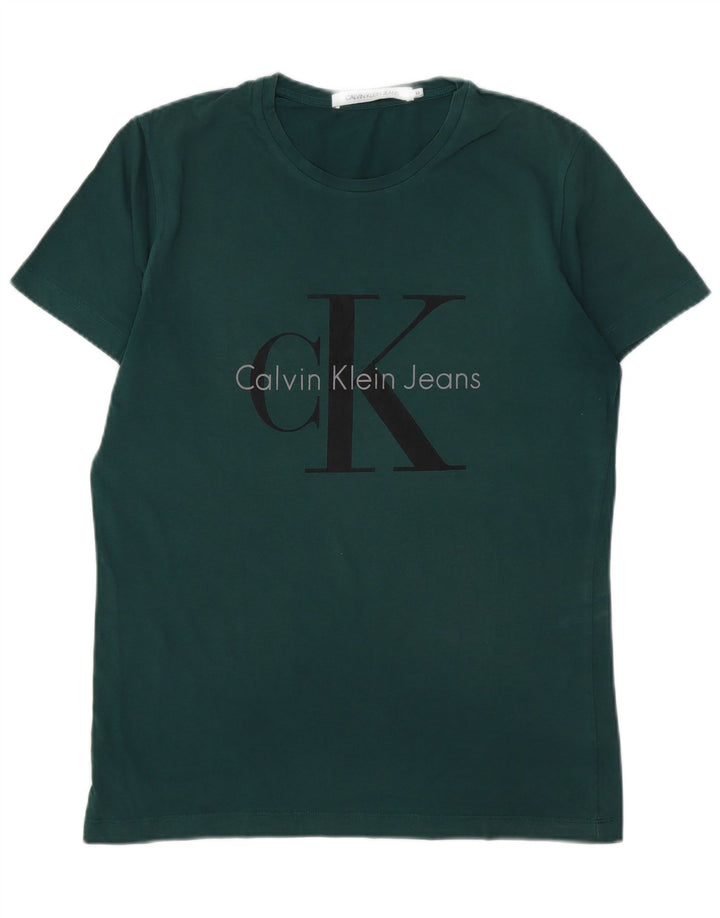 CALVIN KLEIN JEANS T-Shirt Graphique Homme Vert Moyen