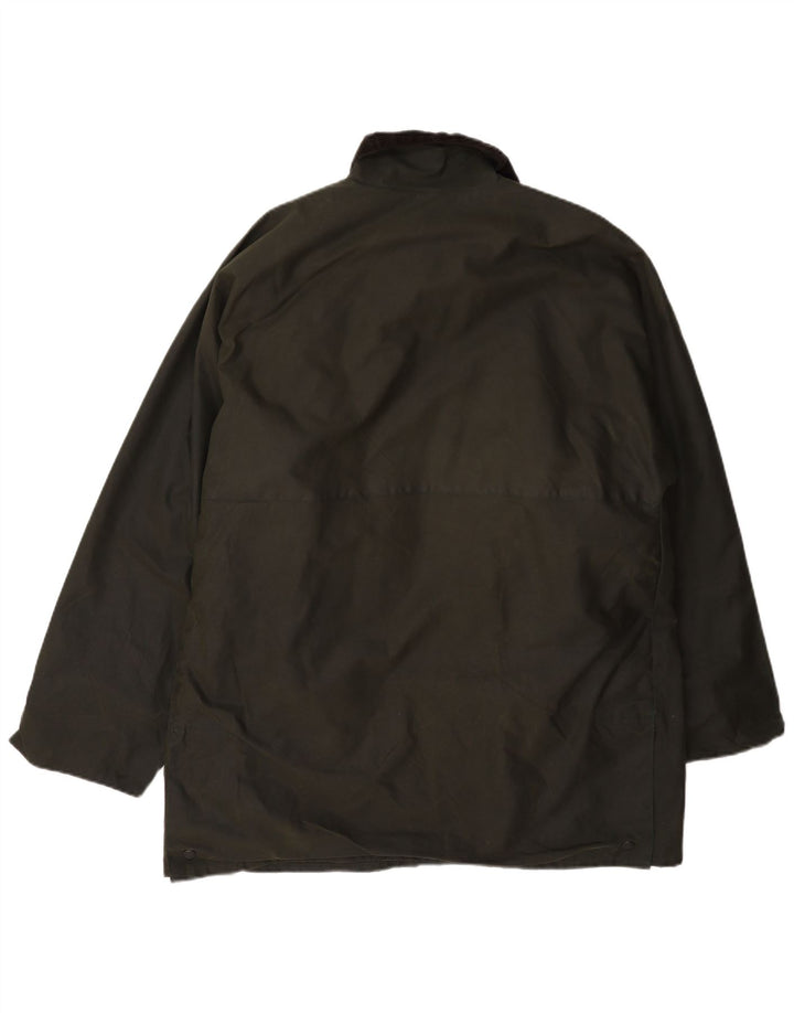 Veste en coton ciré homme vintage UK 40 Grand Vert