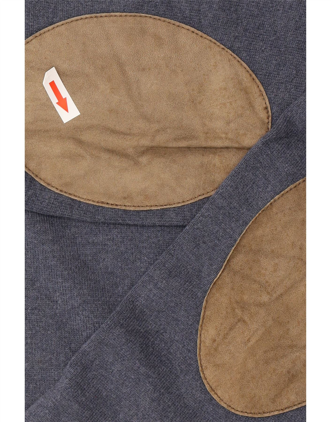 Massimo Dutti Pull à col rond pour homme en coton bleu petit