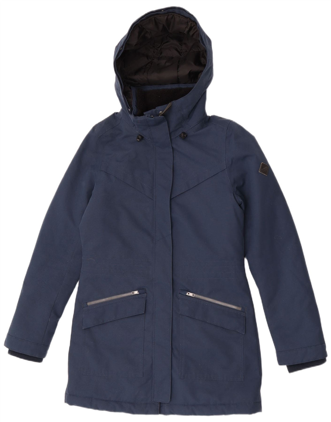 O'Neill Manteau coupe-vent à capuche pour femme UK 10 Small Bleu marine Polyester