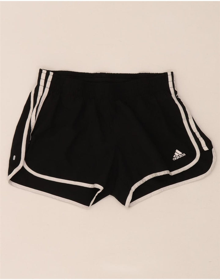 Adidas Short de sport Primegreen pour femme UK 14 Noir moyen Polyester
