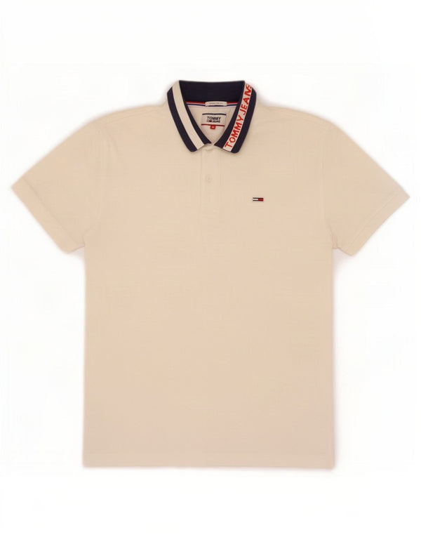 Tommy Hilfiger Polo de Rugby Graphique Regular Fit Homme Blanc Moyen