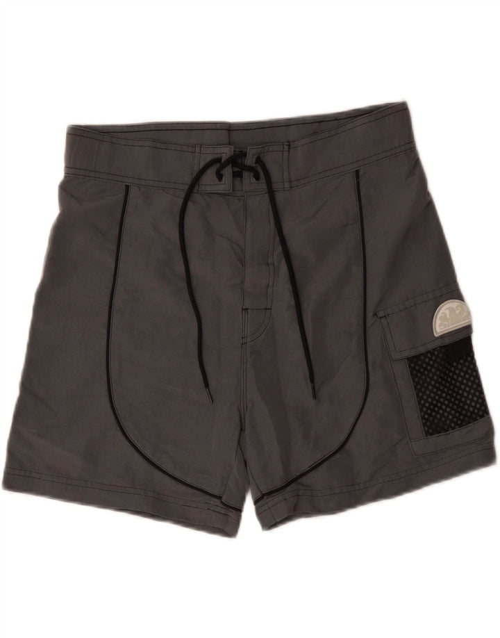 SUNDEK Mens Swimming Shorts Medium  Grey Colourblock Nylon Vintage Sundek and Second-Hand Sundek from Messina Hembry 