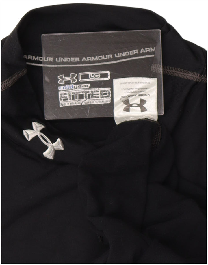 UNDER ARMOUR Haut Cold Gear à manches longues pour homme en polyester noir Taille L