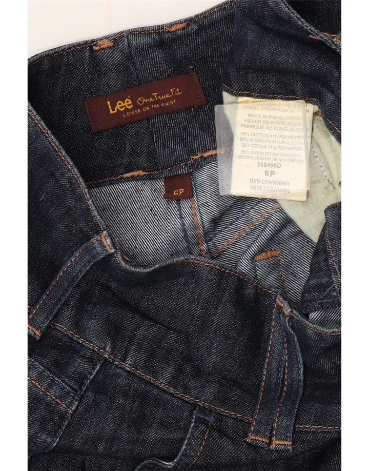 Lee Bermuda Denim Short US 6 Medium W30 Bleu Marine Coton