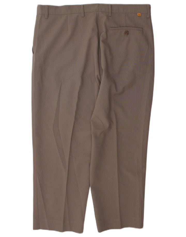 Farah Pantalon Chino Fuselé Homme W38 L27 Marron Polyester