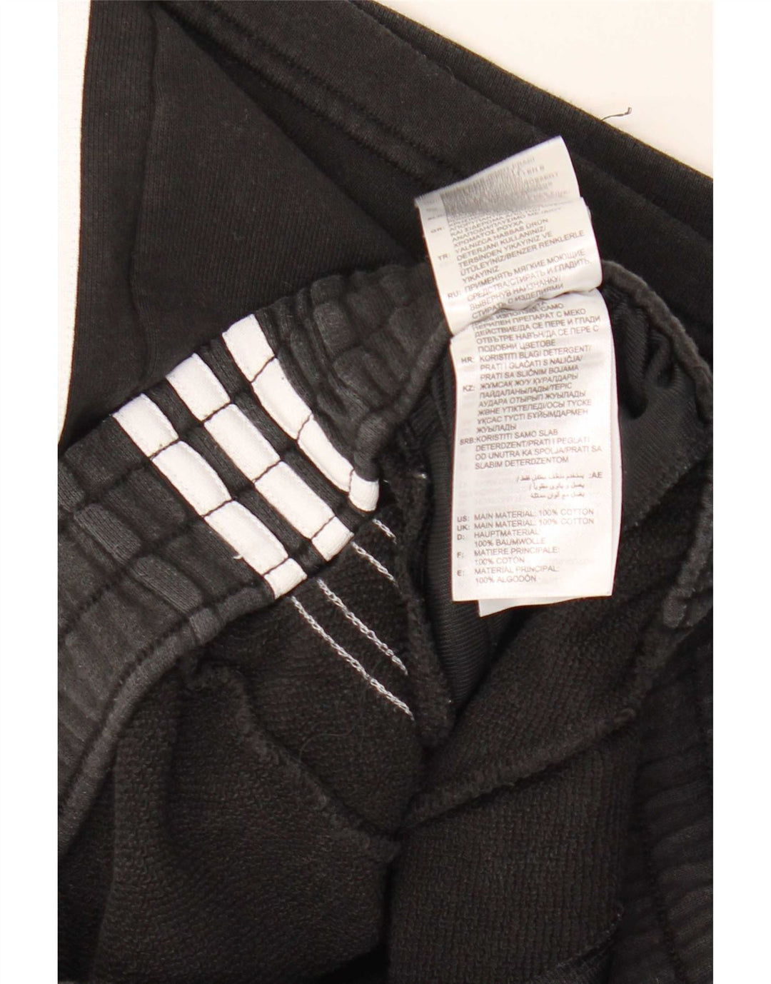Adidas Short de Sport Garçon 13-14 Ans Coton Noir Moyen