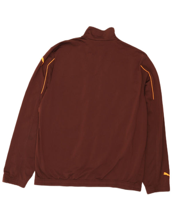Puma Veste de survêtement pour homme Large Bordeaux Colourblock