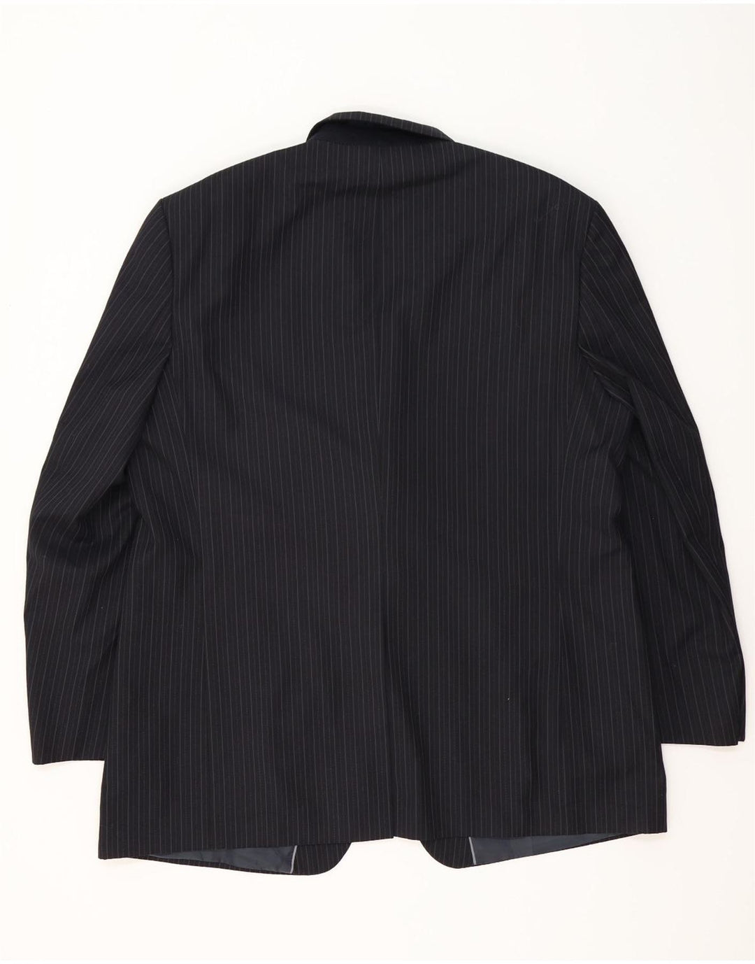 Marks & Spencer Veste blazer à 3 boutons pour homme UK 48 2XL Bleu marine à fines rayures