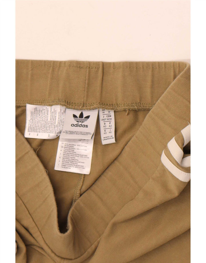 Adidas Leggings Femme UK 14 Coton Kaki Moyen
