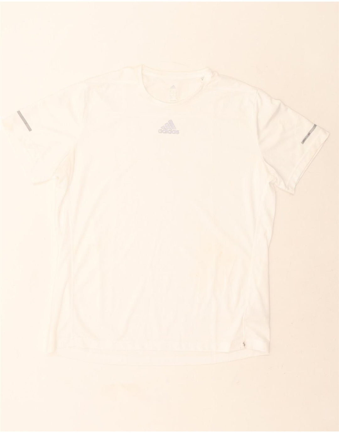 ADIDAS Mens Climalite T-Shirt Top XL White Polyester Vintage Adidas and Second-Hand Adidas from Messina Hembry 