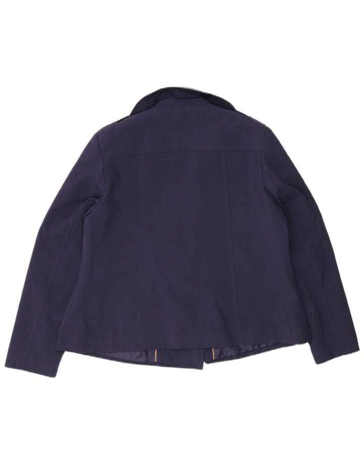 Marks & Spencer Caban Femme UK 16 Large Bleu Marine Polyester