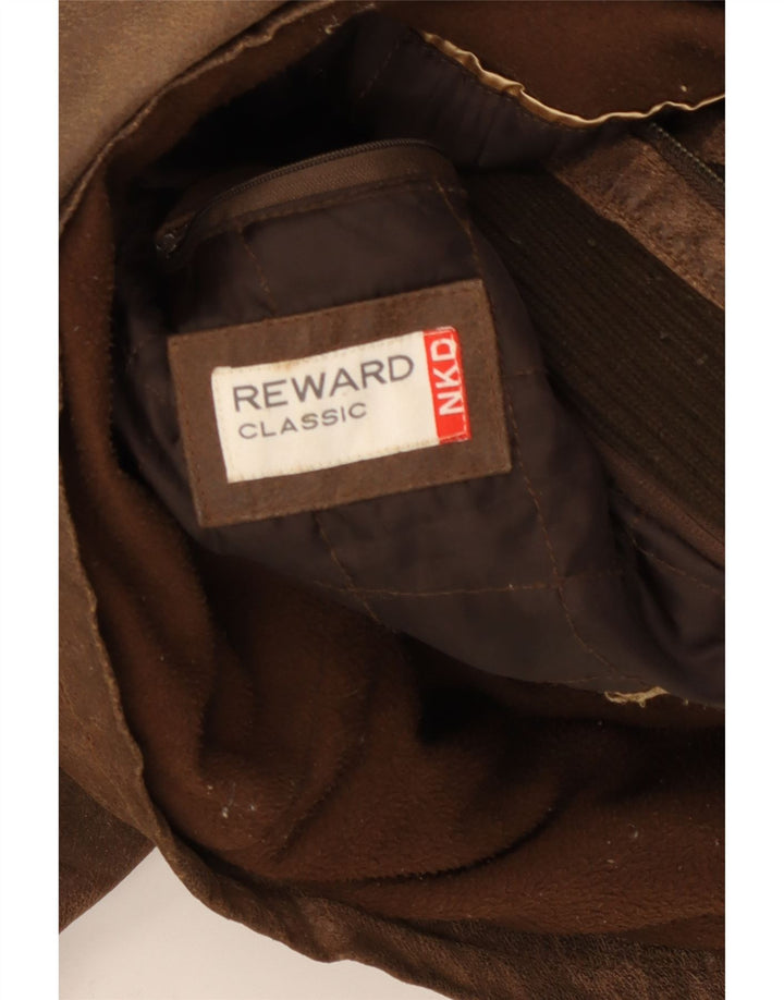 REWARD Veste en cuir pour homme UK 40 Grand cuir marron