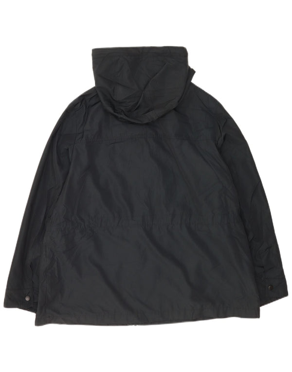 Marks & Spencer Veste de pluie surdimensionnée à capuche pour femme UK 18 XL Bleu marine