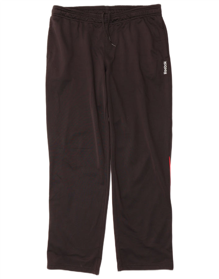 Reebok Pantalon de Survêtement Homme Large Noir Polyester
